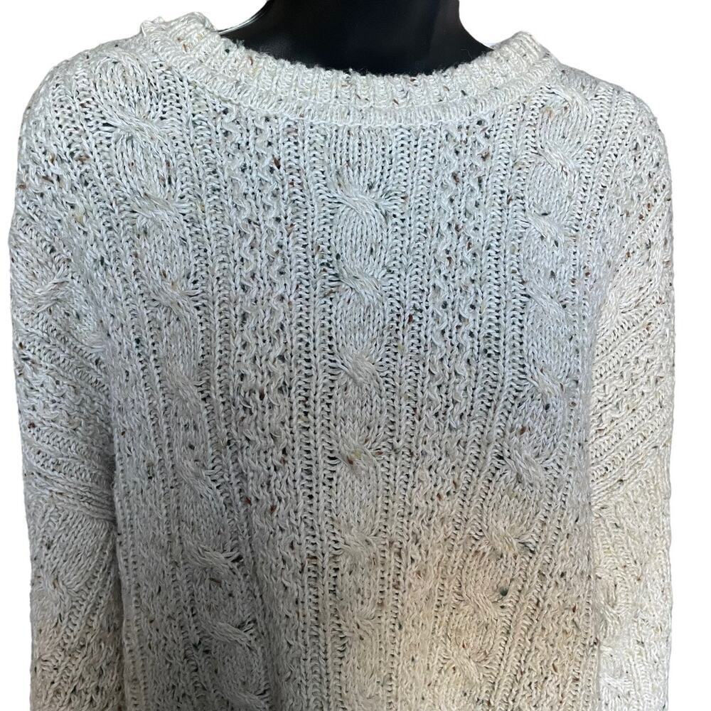 Van Hausen 417 Vintage Wool Blend Chunky Knit Fisherman Sweater Sz XL - Picture 2 of 8